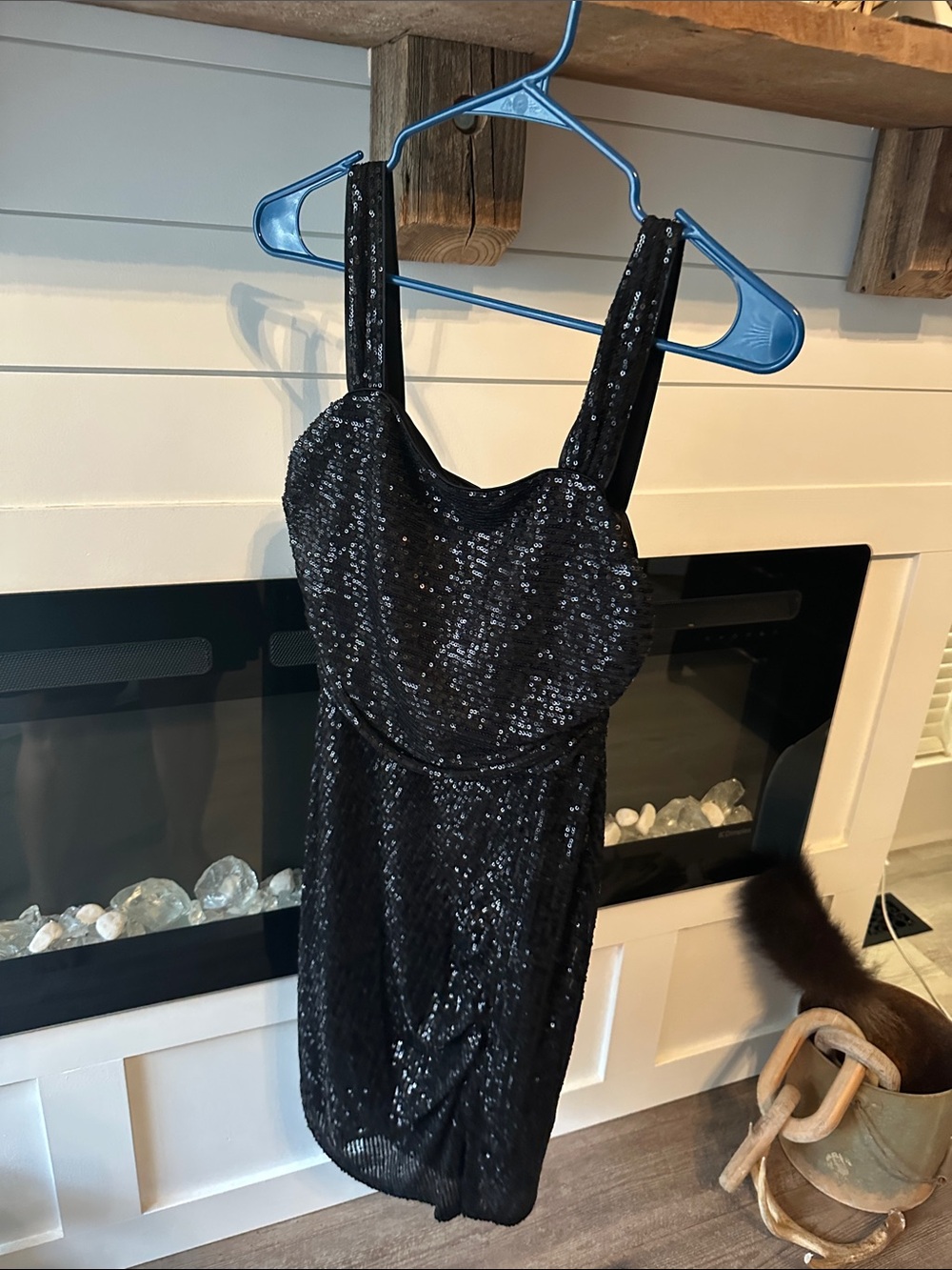 Nanette Lepore Black Sequin Mini Dress